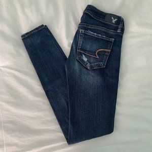 American Eagle Ripped Jeggings - 2 Long